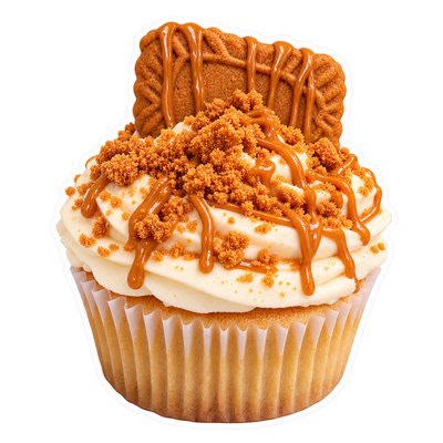 Biscoff cookie butter cupcake