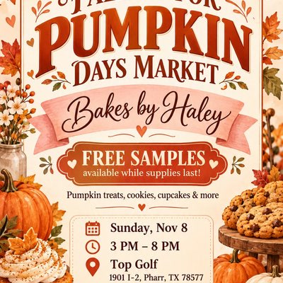 Falling for Pumpkin Days Market flyer